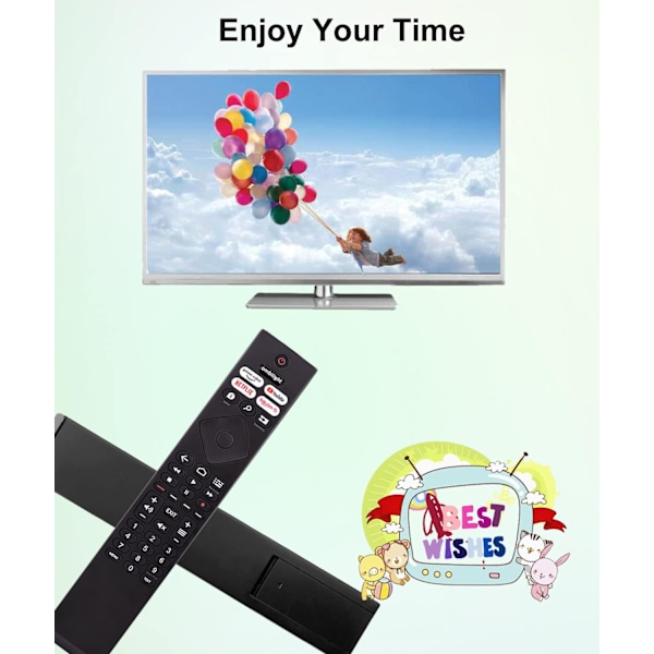 Ersättningsfjärrkontroll Universal för Philips Ambilight 4K Ultra UHD HDR OLED Smart TV 398GR10BEPHN0041BC BRC0984501