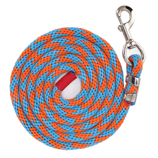 Hestetrækline, fortykket, trækbestandig nylon hesterov til husdyr, kæledyr, hestetræning, 2 meter lang, blå orange