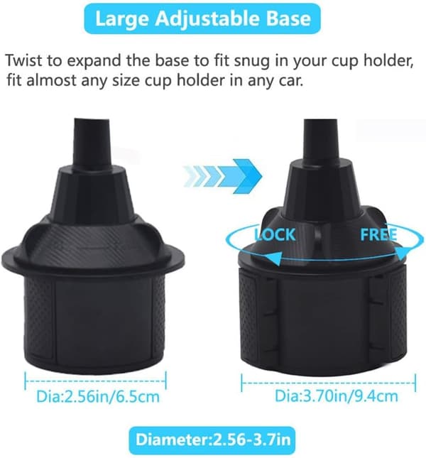 Roterende Biltelefonholder Universal Justerbar Holder til De Fleste Smartphones