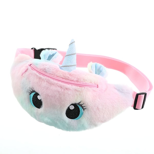 Unicorn mageveske barn mageveske søt mageveske hofteveske lett skulderveske brystveske hey{HH}