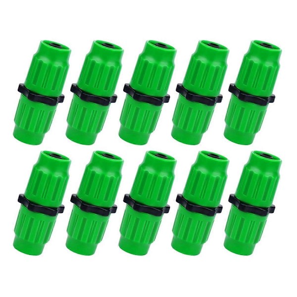 Reparasjonssett for utvidbar hageslange, 10 stk. Dobbelkanal Slange Hun Hann Koblinger Lommer Slange for 3/ Green