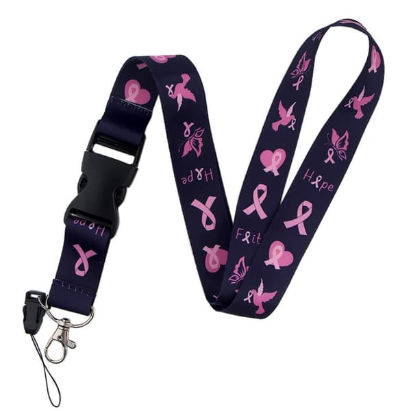 Universal Lanyard with Cool Pattern - Pink Hope and Faith Rosa pink