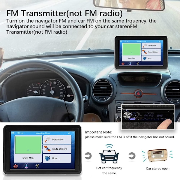 tommer HD bil GPS navigator