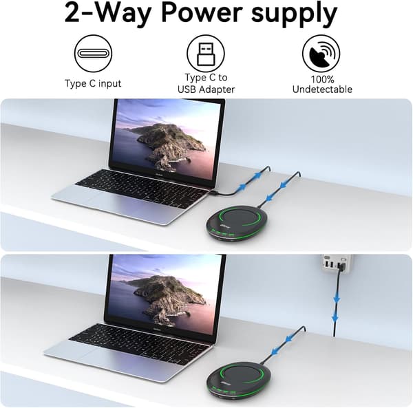 Justerbar musejiggler med timer simulerer ekte musebevegelser Slank USB-musebeveger for datamaskin PC bærbar PC arbeid hjemmefra kontorbruk