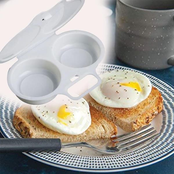 Kjøkken Mikrobølgeovn Rund Form Eggdamper Matlagingsform Egg