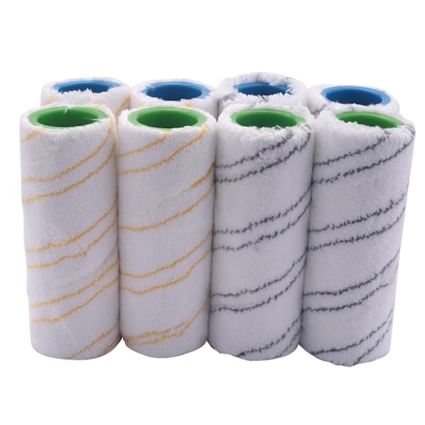 8-pak ruller til Karcher FC7 FC5 FC3 FC3D elektrisk gulvrenser 2.055-007.0 / 2.055-006.0 Gray Yellow