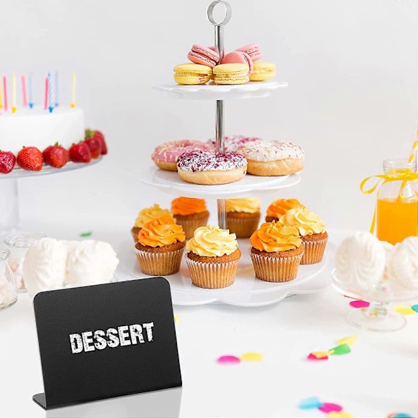 20 Mini Tavleskilte 10 x 7,5 cm, Buffet Labels, Bordkort, Festbordsskilte
