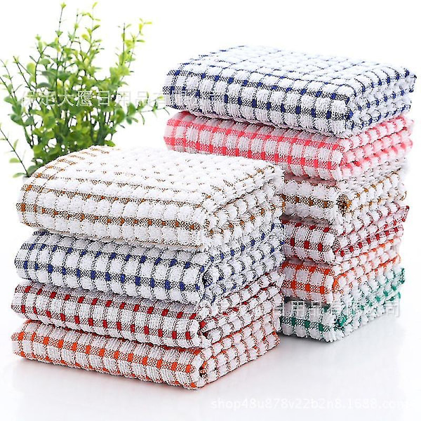 Pakke med 10 frottéhåndklæder (28 x 40 cm) - Superblød ringspundet kæmmet bomuld med høj densitet og tyk konstruktion, ultra absorberende og blød Restaur