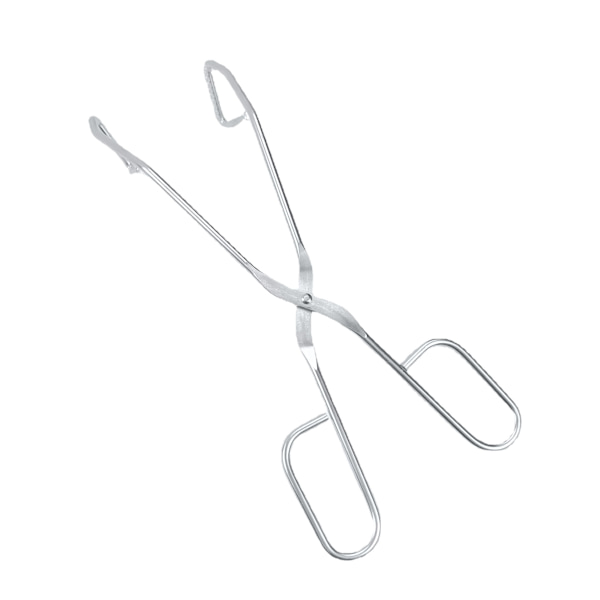 3-delad Grill Rostningstång Rostfritt Stål Längd 24 cm Silver