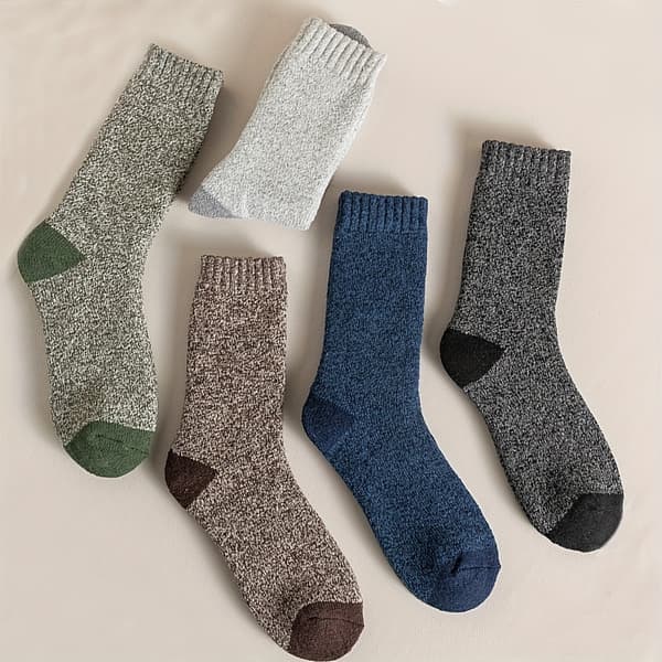 5 st Termiska Vinterstrumpor Vandring Fiske Utomhus 5pairs One-size