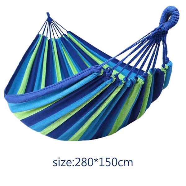 Dubbel Brasiliansk Hängmatta för 2, Extra Stor Bomull, 260 x 150 cm, 300 kg Kapacitet{HH}