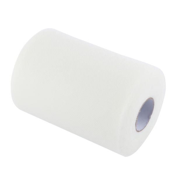 100 Meter 15cm Bröllopsdekoration Tyll Rulle Spole Klänningstyg för Sömnad (Beige)