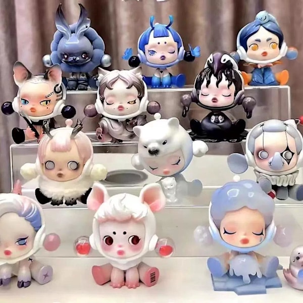 DIMOO Skeleton Panda Princess Series Samleobjekt Blind Box Tilfeldige Figurer Scale{hh} 6