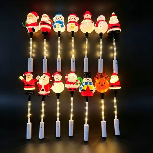 Jul Halloween LED-lys Børne-håndholdt lysende legetøjslampe Feststemningsrekvisit BOO Ghost warm white light