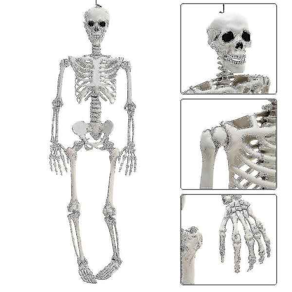 90cm Kokovartalo Asettuva Ihmisen Luuranko Rekvisiitta Juhlat Kummitustalon Koristeet
