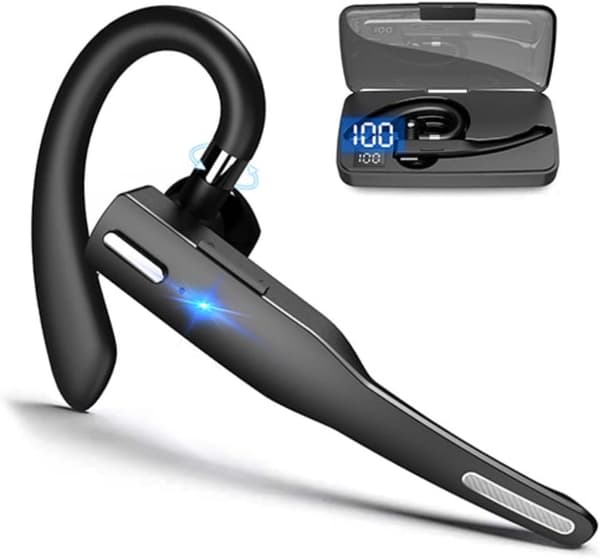 Trådløse Bluetooth-hodetelefoner Over Ear med mikrofon, støyreduserende, sammenleggbar design for iOS Android PC Laptop Tablet