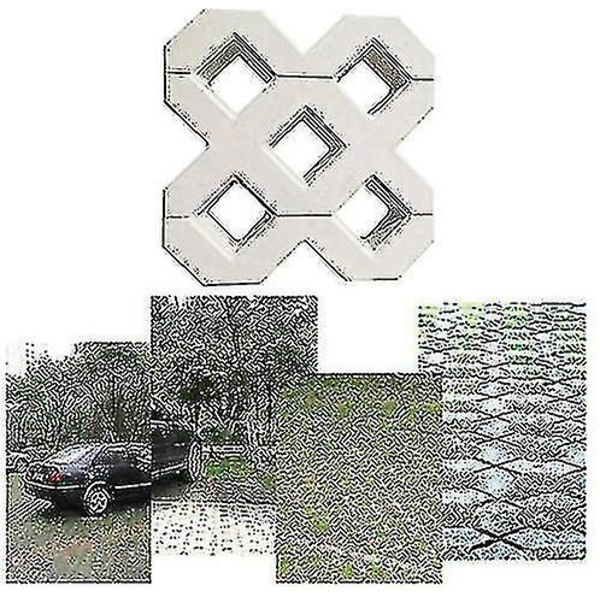 Belægningsform, Gør-det-selv Betonplatform Form Firkantet Have Plastik Betonsti Belægningssten Propylen Belægningsform (40x40cm) -n1892 ZD A