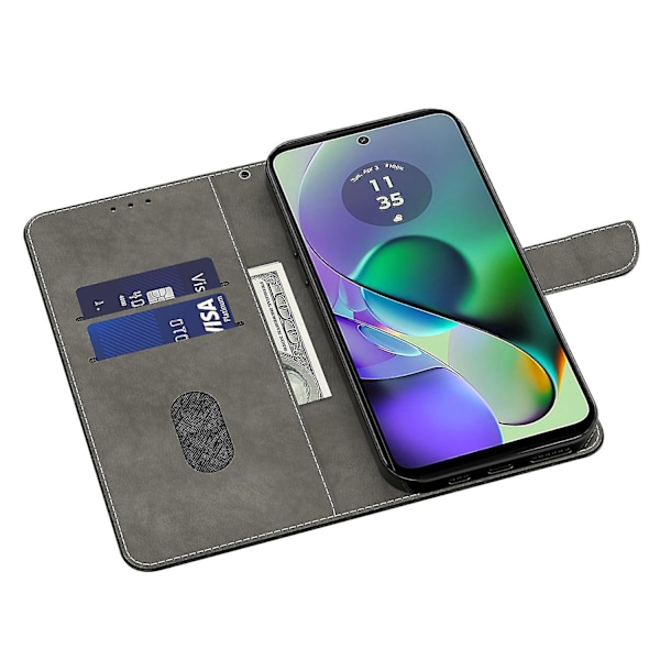 Motorola Moto G24 Power Etui Wallet Stand Læder Telefon Cover 3D Mønster Print Sommerfugl