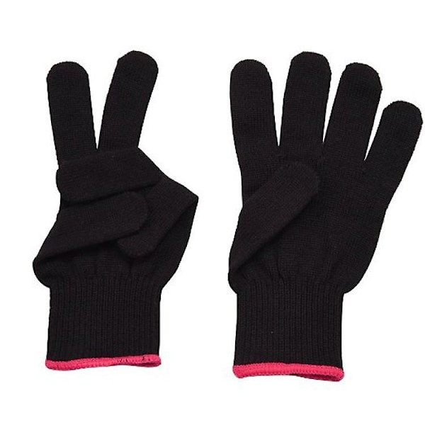 Advancethy Värmebeständiga Handskar för Frisörer, Värmeisolerande Handskar för Hårfön Hot Pink