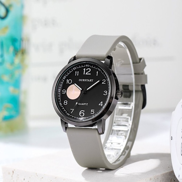 Klocka Quartz Klocka GRÅ