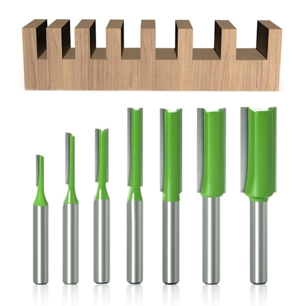 stk. 3 mm 4 mm 5 mm 6 mm 8 mm 10 mm 12 mm 6 mm skaft lige fræsere,