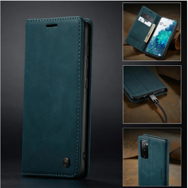 Lærveske Caseme 0013 for Samsung S23 ultra grønn{HH} Green