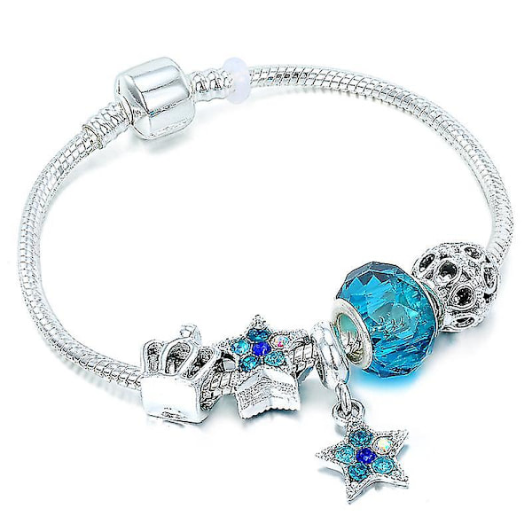 Pandora Charms Armbånd Julegave Sæt Jul 2024 Blå Stjerne