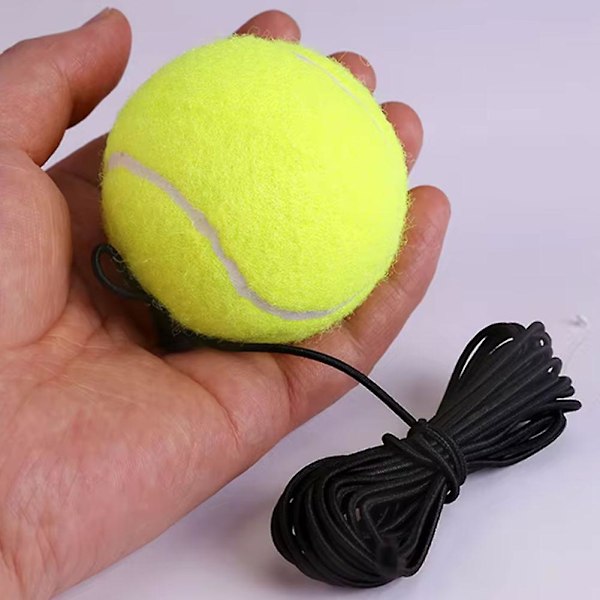 Tennisboll med snöre för tennistränare Hög elasticitet Träningsboll för självstudier Tennisträning 3pcs