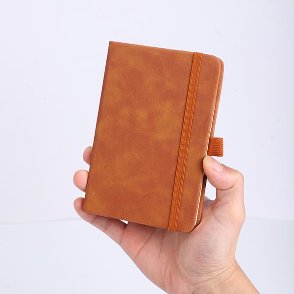 A6 Notesbog PU Læder Business Dagbog Journal 96 Ark Kontor Notesblok Brun