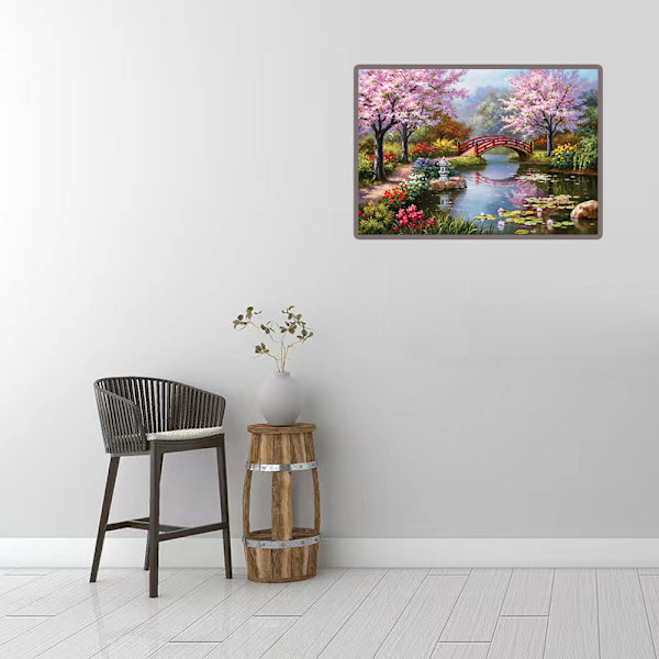 Diamantmålning / Dekorativ målning DIY 5D-40x30cm-Landskap - spot sale