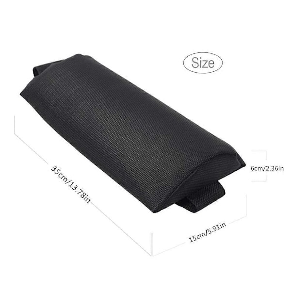 Hode- og nakkeputer Myke loungputer Justerbar ergonomisk nakkestøttepute for stoler Lenestoler Armstoler Black