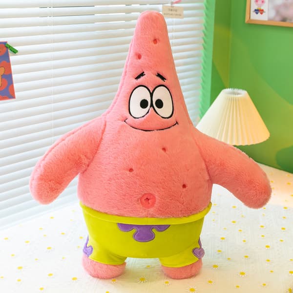 Svampebob Firkant Kosedyr Patrick Star Kosedukke Barneseng Ledsager Gave 45cm Patrick