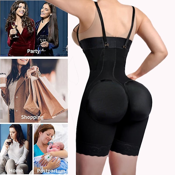 Underkläder för kvinnor Dubbel Hög Kompression Timglas Midjetränare Stusslyft Postoperativa Shorts Fajas Colombianas Beige Nv7{HH} XXXL