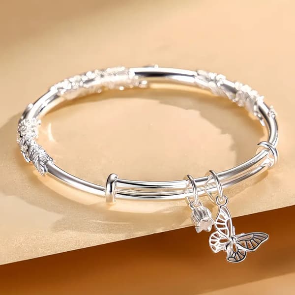 Elegant armbånd med blomstermønster for kvinner, bursdagsgave til venner