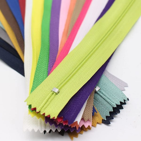 80 st 14 tum (35 cm) nylon spiral blixtlås för sömnad hantverk skräddare nylon blixtlås bulk 20 färger (14\" 80 st)