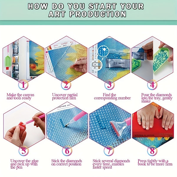 5D DIY Konstgjorda Diamantset för Vuxna Nybörjare, Julsnölandskapsmönster Diamantkonst för Hemväggdekoration och Present 70x40cm 70X40cm/27.7x15.7Inch