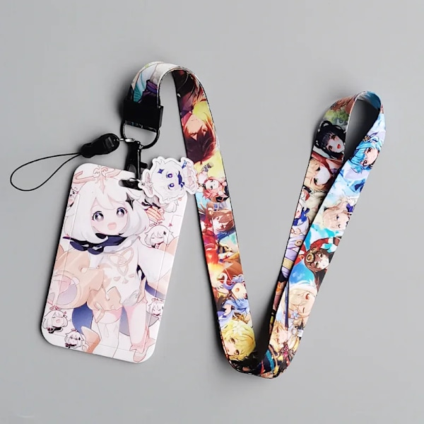 Genshin Impact Kortæske Kortnøgle Lanyard Cosplay Badge ID-Kortholder Halskæde Nøgleringe YS-C