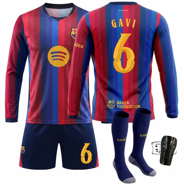Langærmet fodboldtrøje nummer 10 Champions League-version Size 16 #2XL