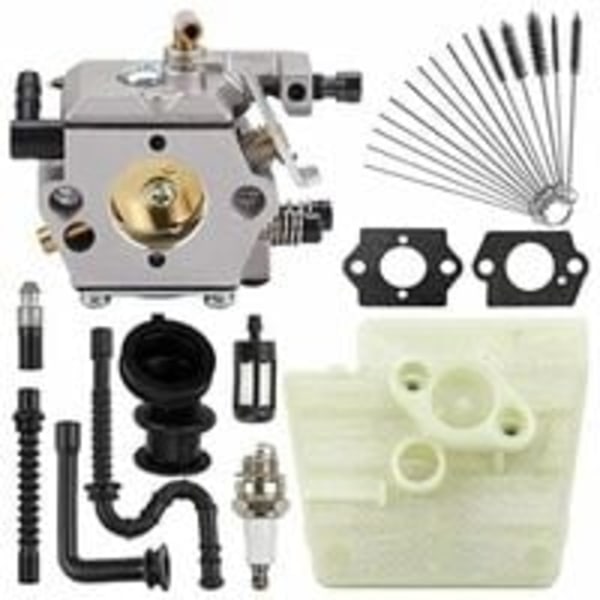 Ny forgasser for STIHL 024 026 024AV 024S MS240 MS260 Pro motorsag, erstatter WT-194, WT-194-1, 1121 120 0611, med luftfilter og buffer