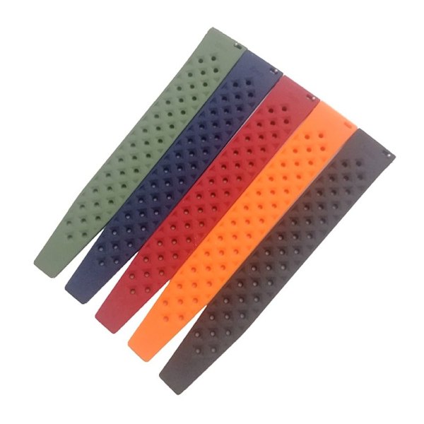18mm 20mm 22mm Silikonarmband Silikonklocka Armbandsur SVART svart