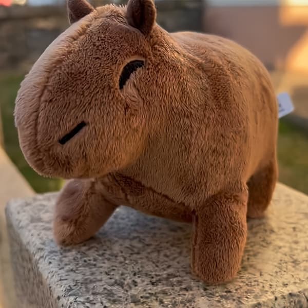 22,35 cm Capybara Plyslegetøj Blødt Udstoppede Dyr Gave Brown