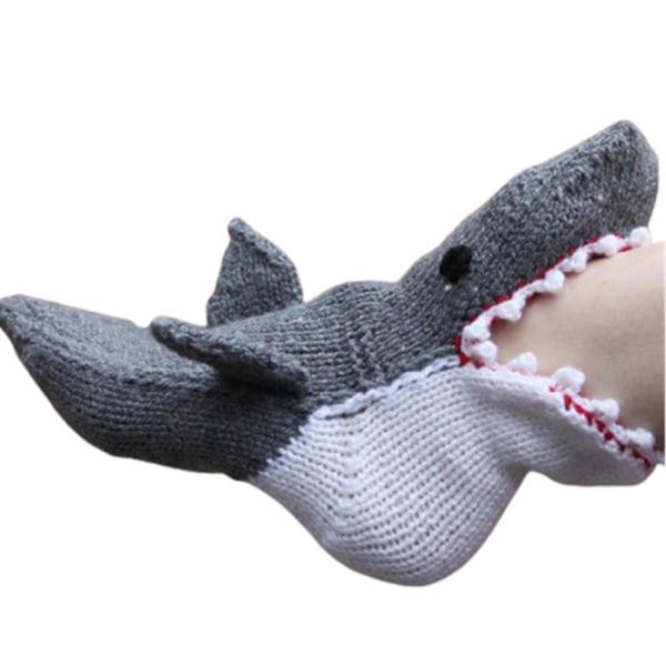 Stickade krokodilsockor för kvinnor/män Kreativa djurformade ankelsockor Vintervarma tillbehör Inomhusgolv-mxbc
