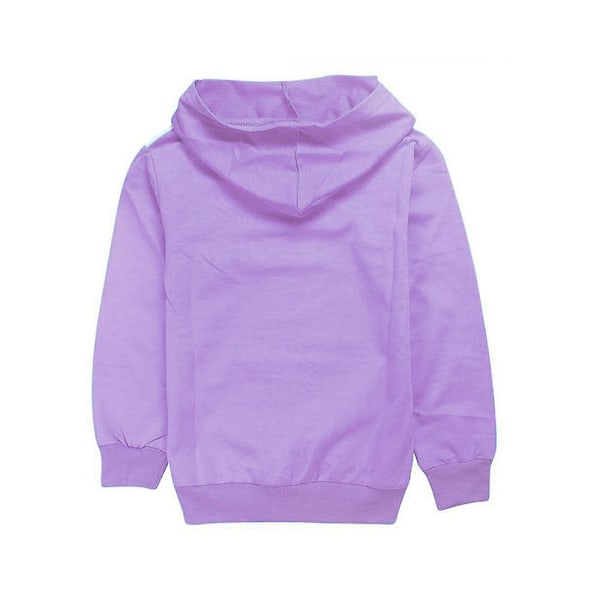5-10 År Poppy Playtime Huggy Wuggy Tryckt Barn Pojkar Flickor Hoodie Tröjor Lila Purple 9-10 Years