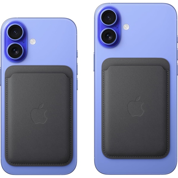iPhone FineWoven -lompakko MagSafella – Musta ​​​​​​​ Musta (2024){hh]