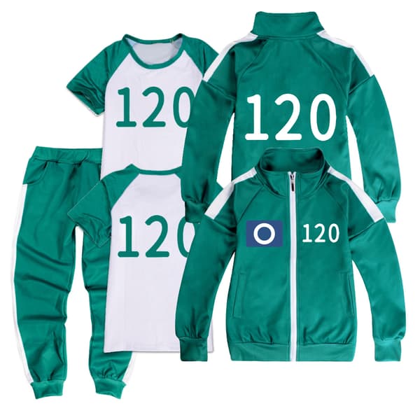Squid Game, sportkläder, komplett set med rep 222 222 146