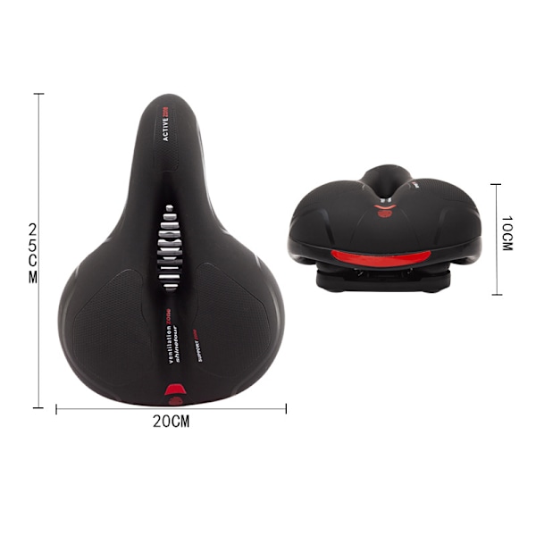 Cykel Sadel, Ergonomisk Touring Gel Sadel Hul Dobbel Affjedring{HH}