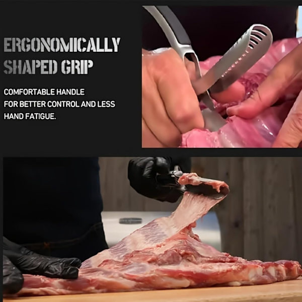 Rib Membrane Removal Tool BBQ Rib Skinner Preparation Tool Easy Grip for Effortless Prep