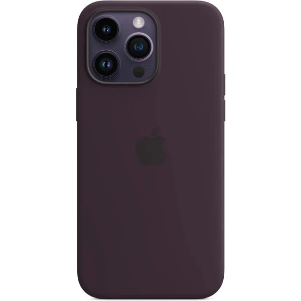Apple Liquid Silicone Case med MagSafe og Animasjon (Viser Hvit Sirkel) for iPhone 14/Pro/Plus/Pro Max - Elderberry iPhone14