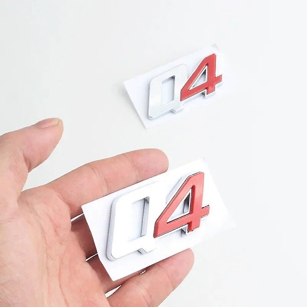 HK 3D ABS Q4 Bogstaver Bagagerum Emblem Badge Mærkat Dekaler Bil Styling Tilbehør til Maserati Ghibli SQ2 SQ4 Levante Sport