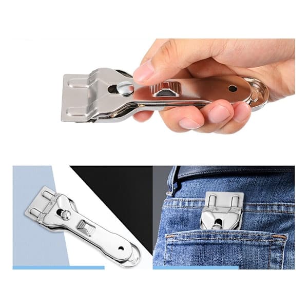 Glass hob scraper / Glass scraper - With 6 replaceable blades